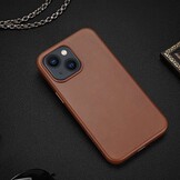 iPhone 13 Leren Backcover hoesje - Cognac