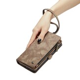 Samsung Galaxy S24 Vintage 2 in 1 portemonnee hoes - Bruin