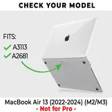 MacBook Air 13 inch (2022-2025) cover hoes case - Marble Vana - Model A2681 / A3113 / A3240