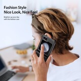 Samsung Galaxy Z Flip 7 FE / Z Flip6 Leren hoes Backcover - Zwart