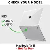 Glanzende cover hoes Transparant voor de MacBook Air 11 inch