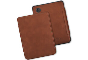 Lunso Kobo Clara BW / Clara Colour hoes (6 inch) - echt leren sleepcover - Cognac