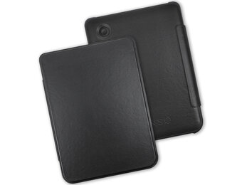 Lunso Kobo Clara BW / Clara Colour hoes (6 inch) - echt leren sleepcover - Zwart