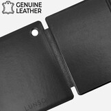 Kobo Libra Colour hoes (7 inch) echt leren sleepcover - Zwart