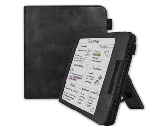 Lunso Kobo Libra Colour hoes (7 inch) - Luxe Stand sleepcover - Zwart