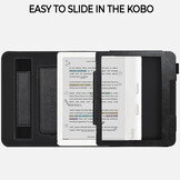 Kobo Libra Colour hoes (7 inch) Luxe stand sleepcover - Zwart