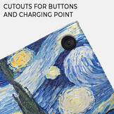 Kobo Libra Colour hoes (7 inch) Luxe stand sleepcover - Van Gogh Sterrennacht