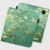 Kobo Libra Colour hoes (7 inch) Luxe stand sleepcover - Van Gogh Amandelbloesem