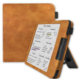 Kobo Libra Colour hoes (7 inch) Luxe stand sleepcover - Bruin