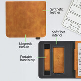 Kobo Libra Colour hoes (7 inch) Luxe stand sleepcover - Bruin