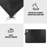 Kobo Clara BW / Clara Colour hoes (6 inch) Luxe stand sleepcover - Zwart