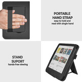 Kobo Clara BW / Clara Colour hoes (6 inch) Luxe stand sleepcover - Zwart