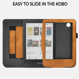 Kobo Clara BW / Clara Colour hoes (6 inch) Luxe stand sleepcover - Bruin