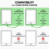 Kobo Clara BW / Clara Colour hoes (6 inch) Luxe stand sleepcover - Bruin