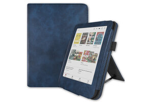 Lunso Kobo Clara BW / Clara Colour hoes (6 inch) - Luxe Stand sleepcover - Blauw