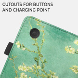 Kobo Clara BW / Clara Colour hoes (6 inch) Luxe stand sleepcover - Van Gogh Amandelbloesem