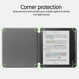 Kobo Libra Colour hoes (7 inch) Sleepcover - Lichtblauw