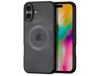 Dux Ducis Aimo iPhone 16 Plus hoesje - Magsafe Backcover - Zwart