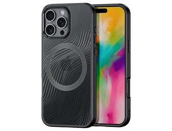 Dux Ducis Aimo iPhone 16 Pro hoesje - Magsafe Backcover - Zwart