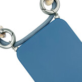 iPhone 13 Telefoonhoes met koord + Kralenketting Blauw