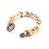 iPhone 13 Mini Telefoonhoes met koord + Kralenketting Blauw