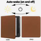 Kobo Libra Colour hoes (7 inch) Sleepcover - Bruin