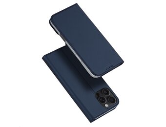 Dux Ducis iPhone 16 Pro Max  hoesje - Slim bookcase - Blauw