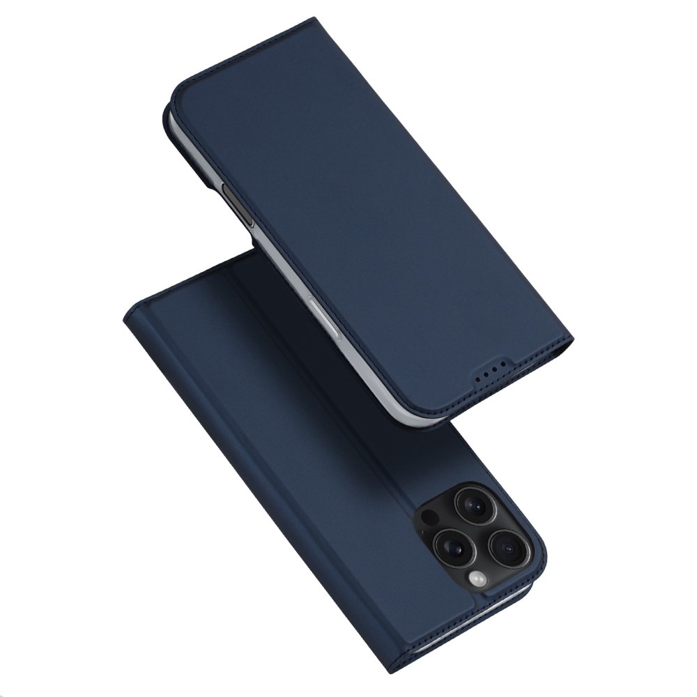iPhone 16 Pro  Max  hoesje Slim Bookcase - Blauw