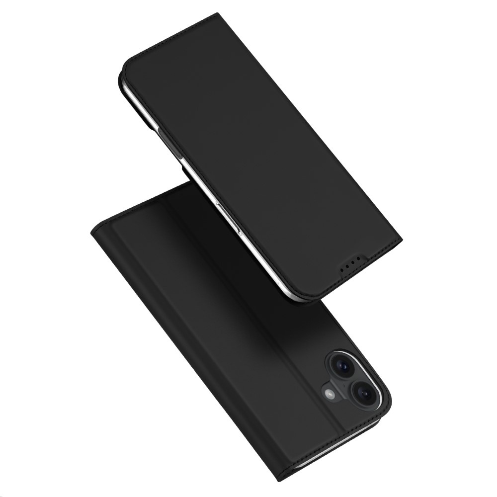 iPhone 16 Plus hoesje Slim Bookcase - Zwart