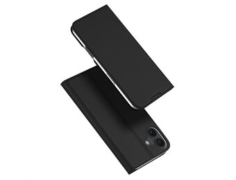 Dux Ducis iPhone 16  hoesje - Slim bookcase - Zwart