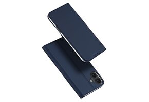 Dux Ducis iPhone 16  hoesje - Slim bookcase - Blauw