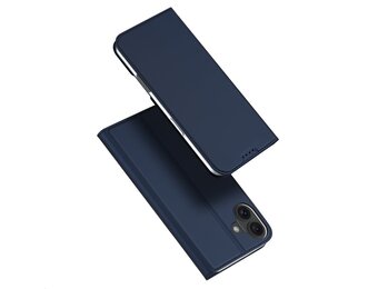 Dux Ducis iPhone 16  hoesje - Slim bookcase - Blauw