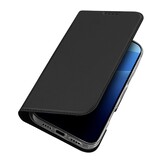 iPhone 16 Pro hoesje Slim Bookcase - Zwart