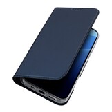 iPhone 16 Pro hoesje Slim Bookcase - Blauw