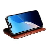 iPhone 16 Pro Max leren bookcase hoesje - Bruin