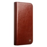iPhone 16 Plus leren bookcase hoesje - Bruin