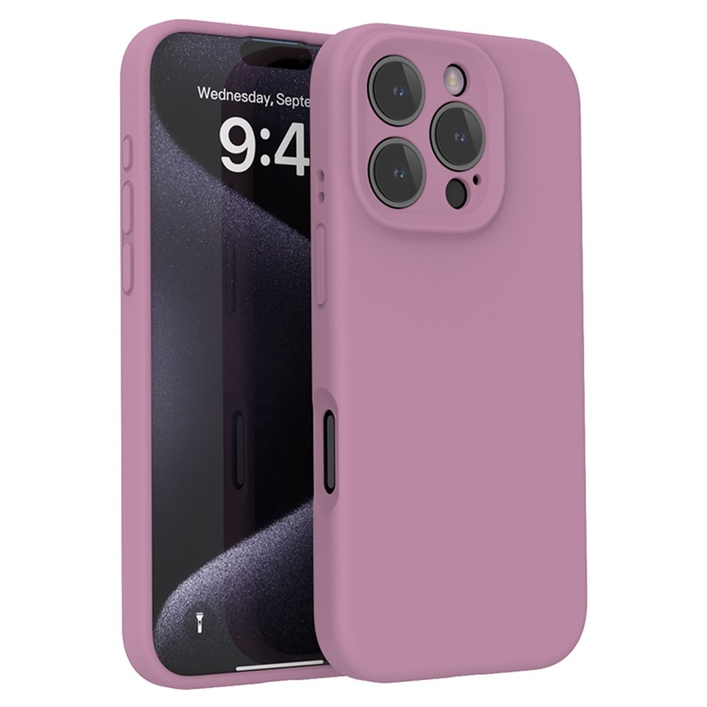 iPhone 16 Pro Max Hoesje Flexibel siliconen Backcover - Paars