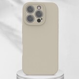 iPhone 16 Pro Max Hoesje Flexibel siliconen Backcover - Lichtroze