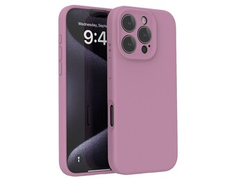 Lunso iPhone 16 Pro  hoesje - Flexibel siliconen Backcover - Paars