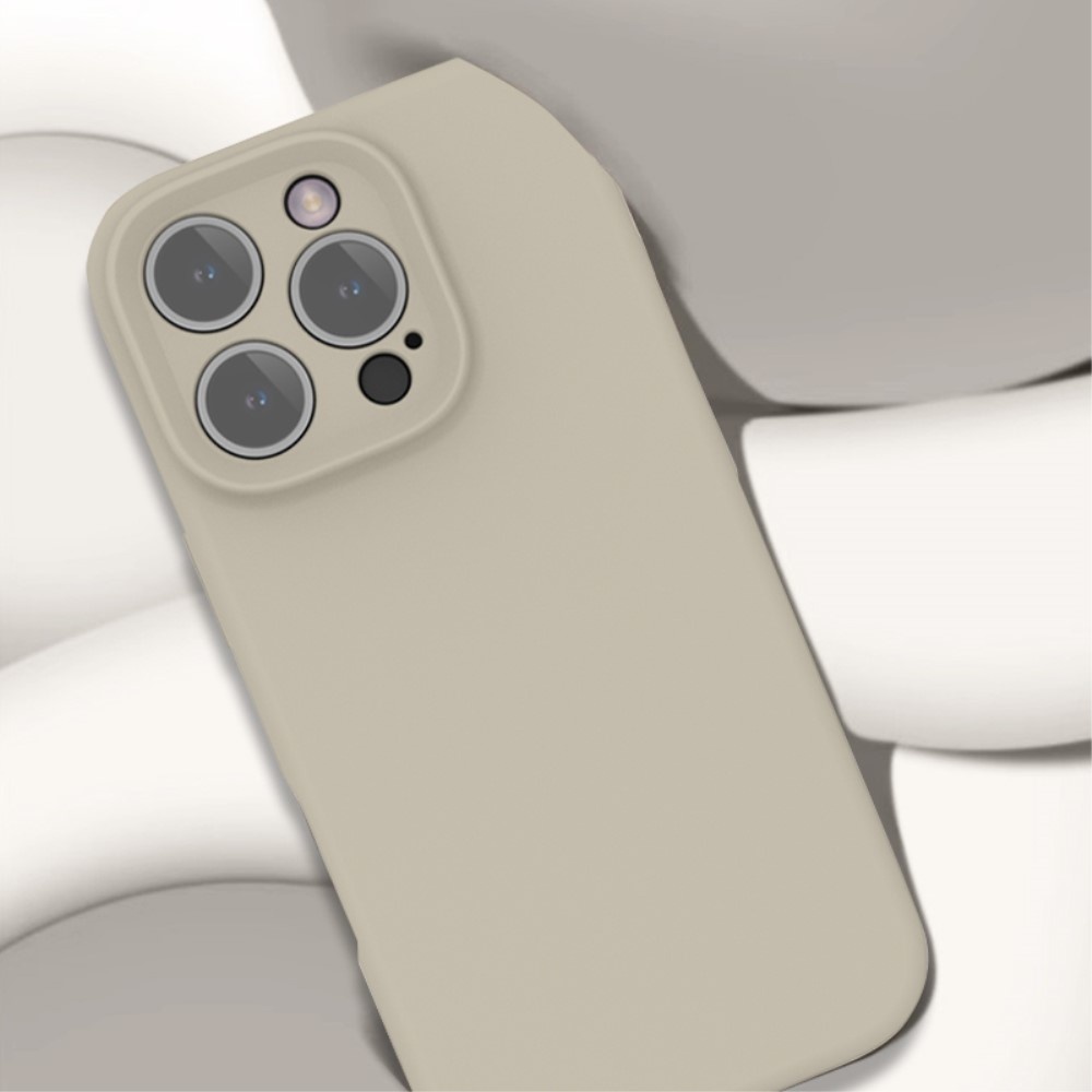 iPhone 16 Pro  Hoesje Flexibel siliconen Backcover - Bruin