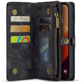 iPhone 16 Pro Max hoesje Vintage 2 in 1 portemonnee - Zwart