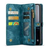 iPhone 16 Plus hoesje Vintage 2 in 1 portemonnee - Blauw