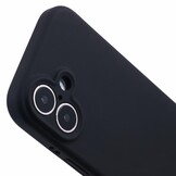 iPhone 16 Plus Hoesje Flexibel siliconen Backcover - Zwart