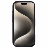 iPhone 16 Plus Hoesje Flexibel siliconen Backcover - Zwart