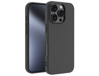 Lunso iPhone 16 Pro Max hoesje - Ultra dunne Backcover - Zwart
