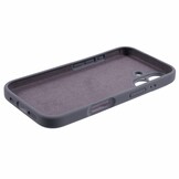 iPhone 16 Plus Hoesje Flexibel siliconen Backcover - Donkergrijs
