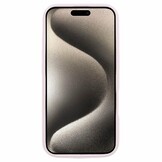 iPhone 16 Plus Hoesje Flexibel siliconen Backcover - Lichtroze