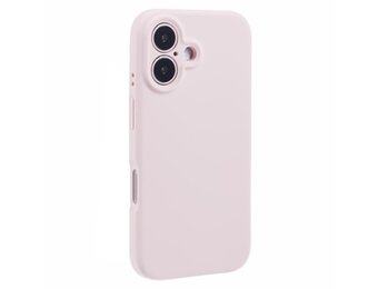 Lunso iPhone 16 Plus hoesje - Flexibel siliconen Backcover - Lichtroze