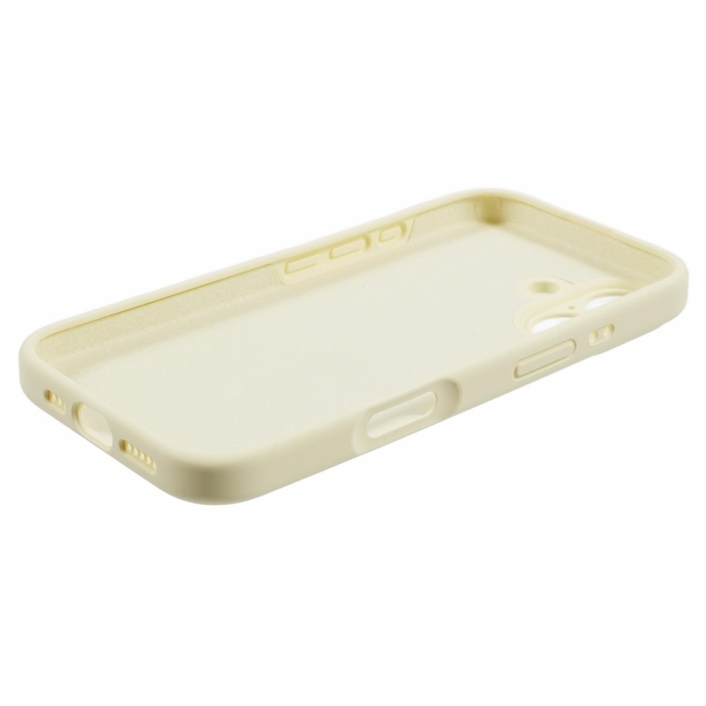 iPhone 16 Plus Hoesje Flexibel siliconen Backcover - Geel