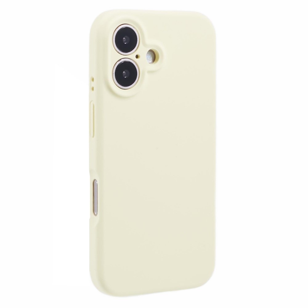 iPhone 16 Plus Hoesje Flexibel siliconen Backcover - Geel